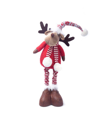 Adorno de Reno con Patas Telescópicas 46 cm Alparamis