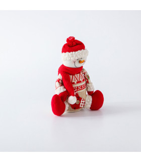 Adorno de Snowman Sentado 19 cm Alparamis