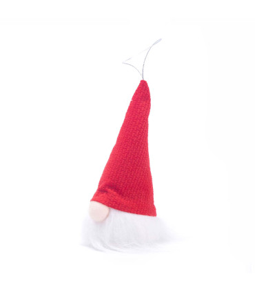 Adorno de Duende Rojo con Luz LED 14 cm Alparamis