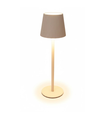 Lámpara de Mesa Recargable USB 36 cm Crema Alparamis
