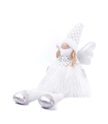Adorno de Angel Piernas Largas con Luz LED 60 cm Alparamis