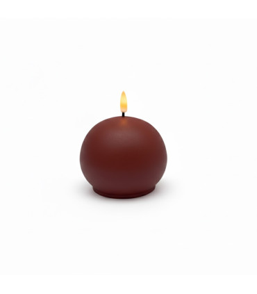 Vela Esférica LED Roja 10 cm Alparamis