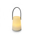 Lámpara LED Blanca con Manija Verde Oliva 14 cm Alparamis