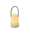 Lámpara LED Blanca con Manija Verde Oliva 14 cm Alparamis