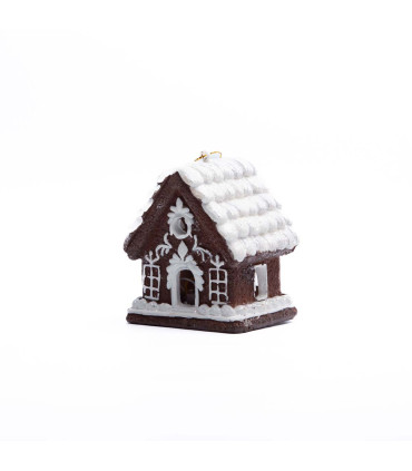Adorno de Casita de Jengibre con Luz 8 cm Alparamis