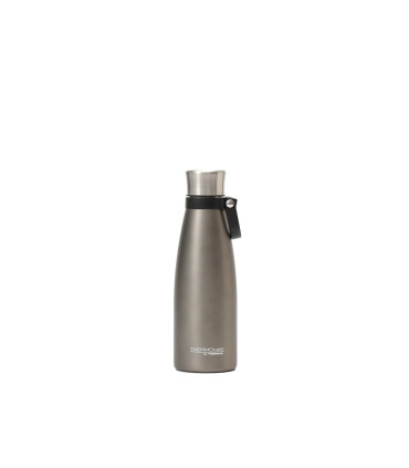 Botella Térmica 500 ml con Tapa a Rosca y Manija Thermos Gris