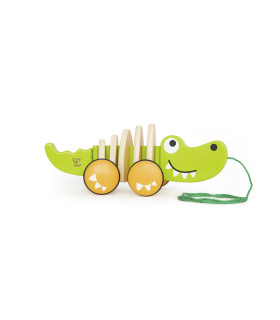 Cocodrilo de Arrastre Hape Juguete de Madera