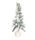 Árbol de Navidad Nevado con Base de Yute 60 cm Alparamis