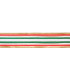 Cinta Samarian con Alambre Dorada Roja y Verde 5 cm x 10 metros