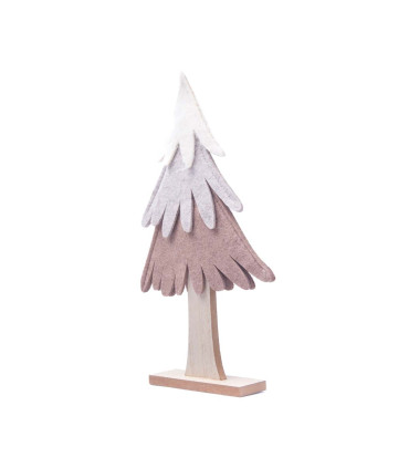 Adorno de Pino de Madera y Tela 30 cm Alparamis