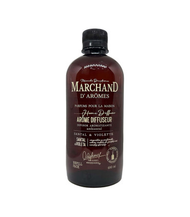 Refill PET de 490 ml de Difusor Santal y Violeta Marchand D Aromes