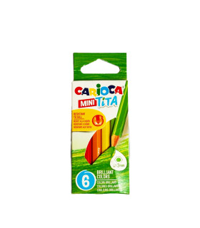 Lápices Tita Mini de Colores Carioca x 6