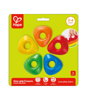 5 Crayones Easy-Grip Hape