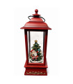 Farol de Nieve Musical 27 cm a Pila Santa Alparamis