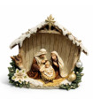 Pesebre Nevado con Luz LED 17 cm Alparamis
