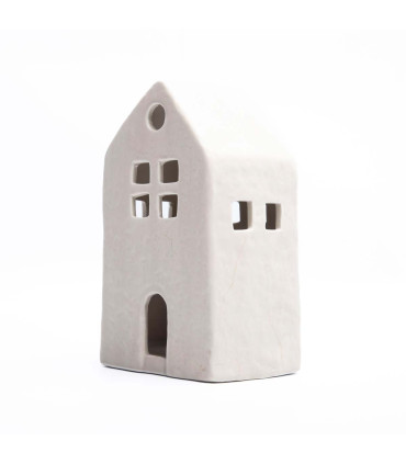 Adorno de Casita Blanca 20 cm Alparamis
