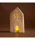 Adorno de Casita Blanca 20 cm Alparamis