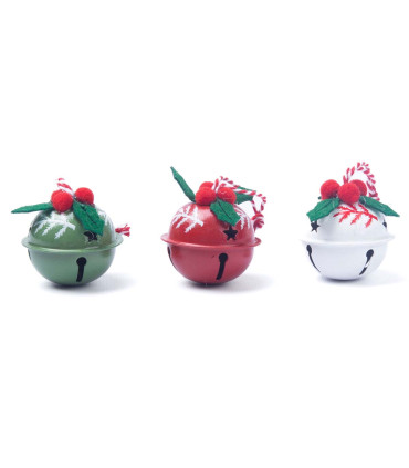 Set de 6 Bolas Cascabel 5 cm Alparamis