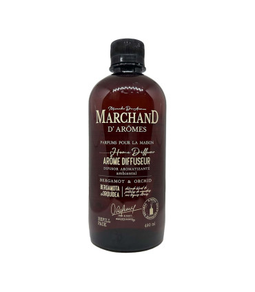 Refill PET de 490 ml de Difusor Bergamota y Orquídea Marchand D Aromes