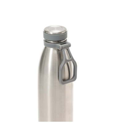 Botella Térmica 750 ml con Tapa a Rosca y Manija Thermos Acero
