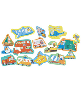 Rompecabezas Wheels and Wonders Hape
