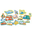 Rompecabezas Wheels and Wonders Hape