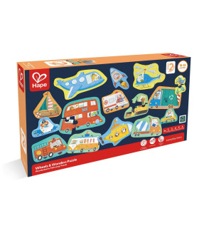 Rompecabezas Wheels and Wonders Hape