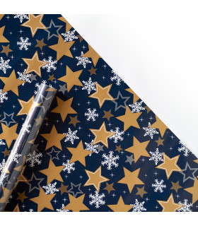 Papel de Regalo Christmas Stars 200 x 70 cm