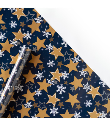 Papel de Regalo Christmas Stars 200 x 70 cm