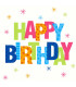 Servilletas 33 x 33 cm Birthday Stars