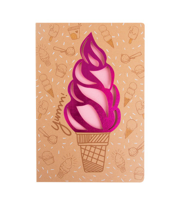 Cuaderno Talbot Kraft Ice Cream 17x25 cm
