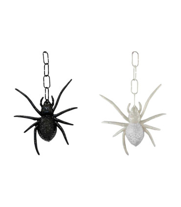 Adorno de Halloween Araña con Luz a Pilas Alparamis