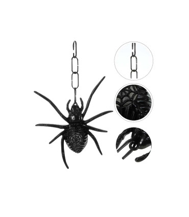 Adorno de Halloween Araña con Luz a Pilas Alparamis