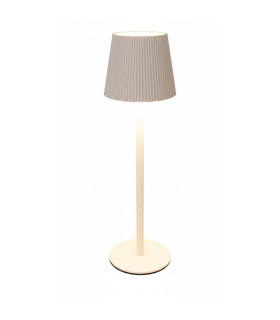 Lámpara de Mesa Recargable USB 36 cm Blanca Alparamis