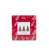 Tarjetas Stamping Rayas y Hojas Rojas - PACK x 12