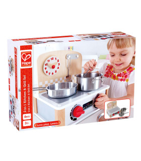 Juego de cocina y parrilla 2 en 1