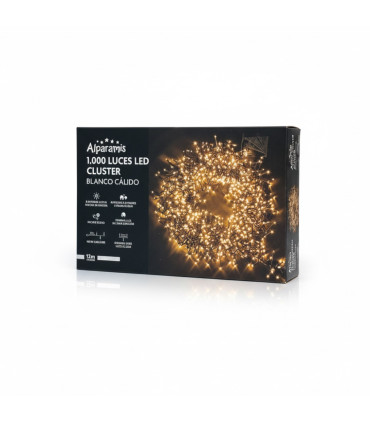 Guirnalda LED Cluster 1000 Luces Cálidas Alparamis