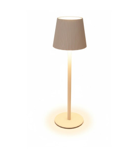 Lámpara de Mesa Recargable USB 36 cm Crema Alparamis