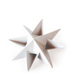 Estrella para Armar 19 cm Plateada x 2
