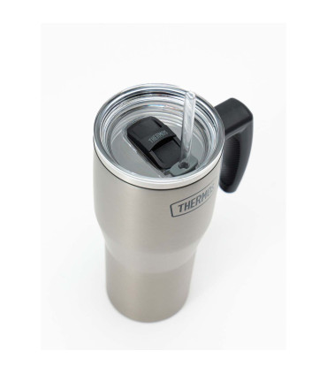 Taza Térmica con Asa y Sorbete Thermos Classic 850 ml Acero