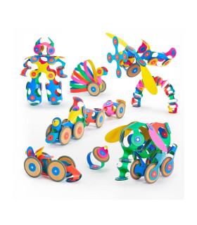 Set Creador con Ruedas 72 Piezas Clixo