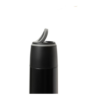 Termo 1000 ml con Tapa a Rosca Pico Vertedor y Taza Thermos Negro