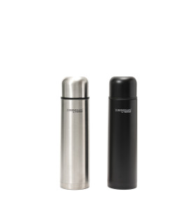 Termo 1000 ml con Tapa a Rosca Pico Vertedor y Taza Thermos Negro