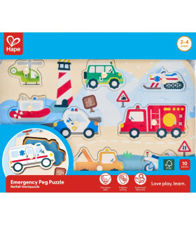 Rompecabezas de Vehículos de Emergencia Hape