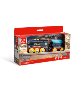 Tren a Batería con Vapor y Silbato Hape
