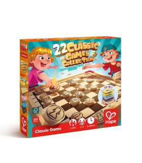 Colección de 22 Juegos de Mesa Clásicos Hape