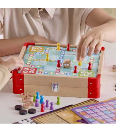 Colección de 22 Juegos de Mesa Clásicos Hape