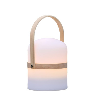 Lámpara LED Lumis Recargable Madera 26.5 cm 3 W Alparamis