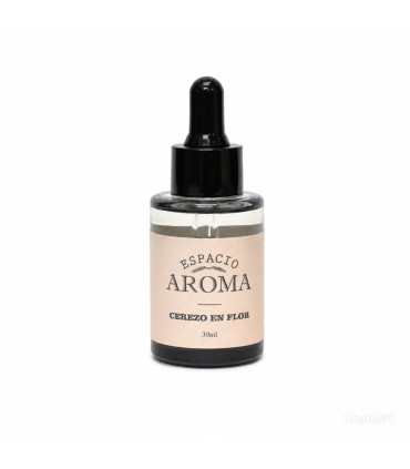 Aceite Aromático 30 cm3 Línea Black Cerezo en Flor Espacio Aroma
