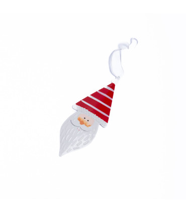 Adorno Colgante Cabeza Santa Metal Rojo Alparamis
